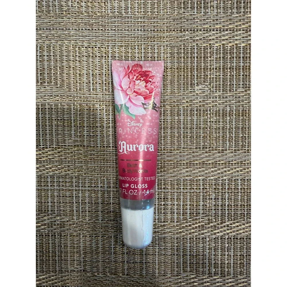 Bath & Body Works Disney Princess Aurora Lip Gloss‎ Pink 0.47oz New